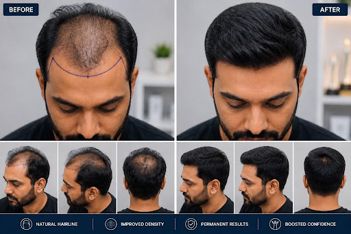 before-after Fue Hair Transplant